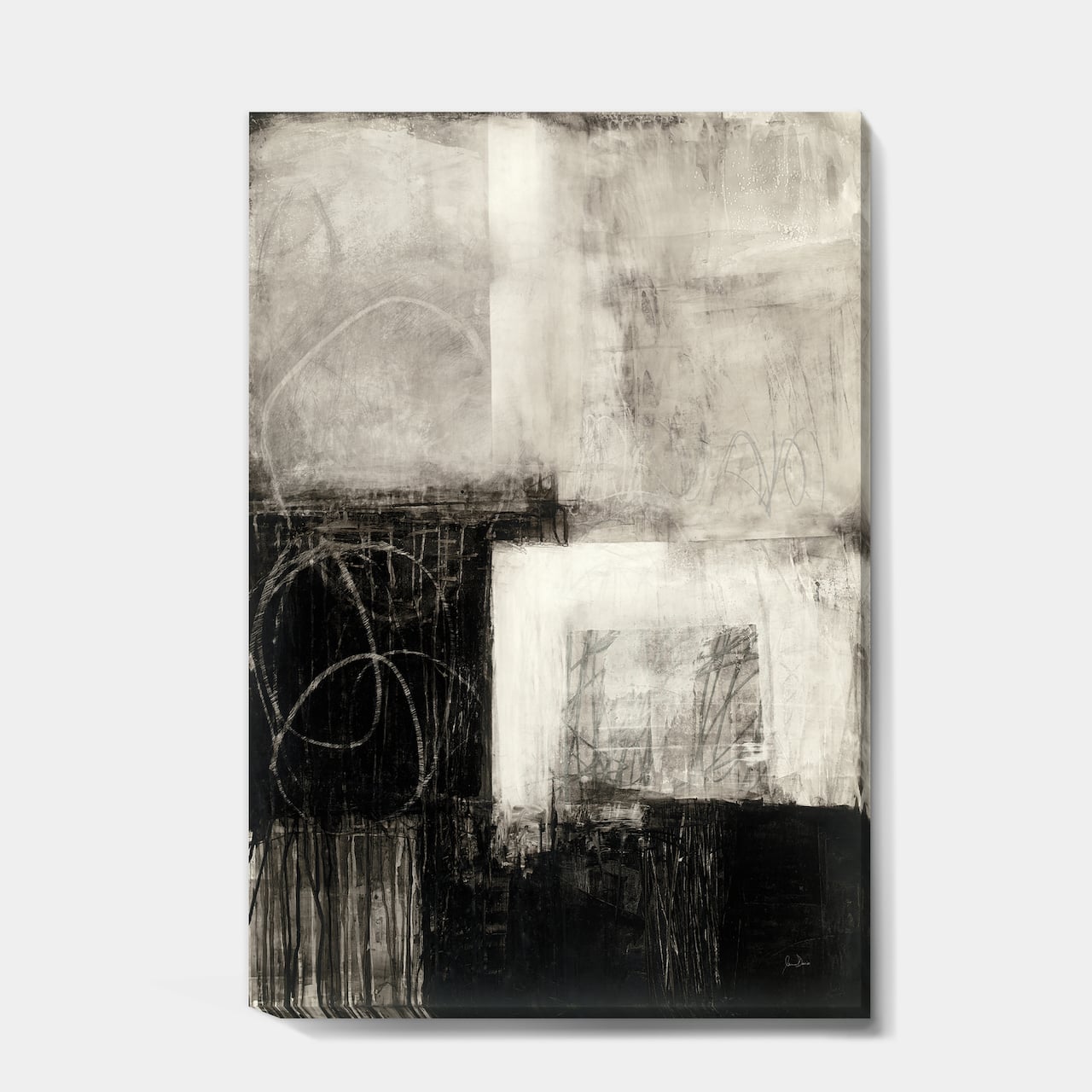 Designart - A Geometric Day II - Mid-Century Modern Canvas Artwork